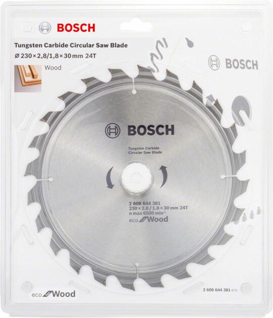 Пильний диск Bosch ECO WO 230x30 24 зуб. (2608644381)