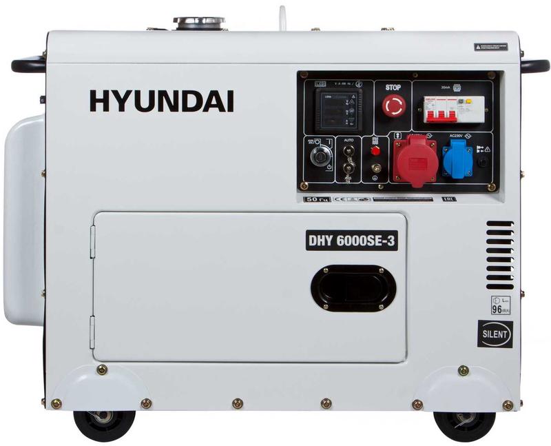 Дизельний генератор Hyundai DHY 6000SE-3