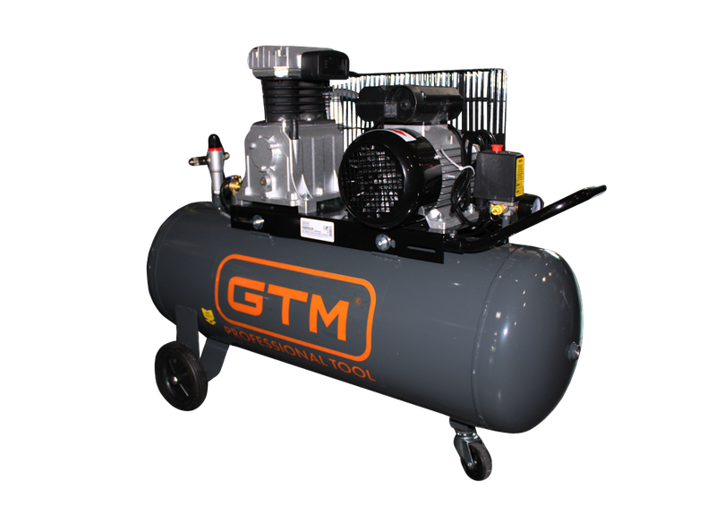 Поршневий повітряний компресор 100 л GTM KCH2070B-100L ремінний 27156