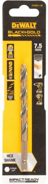Свердло по металу DeWalt Extreme Impact Black Gold DT20611