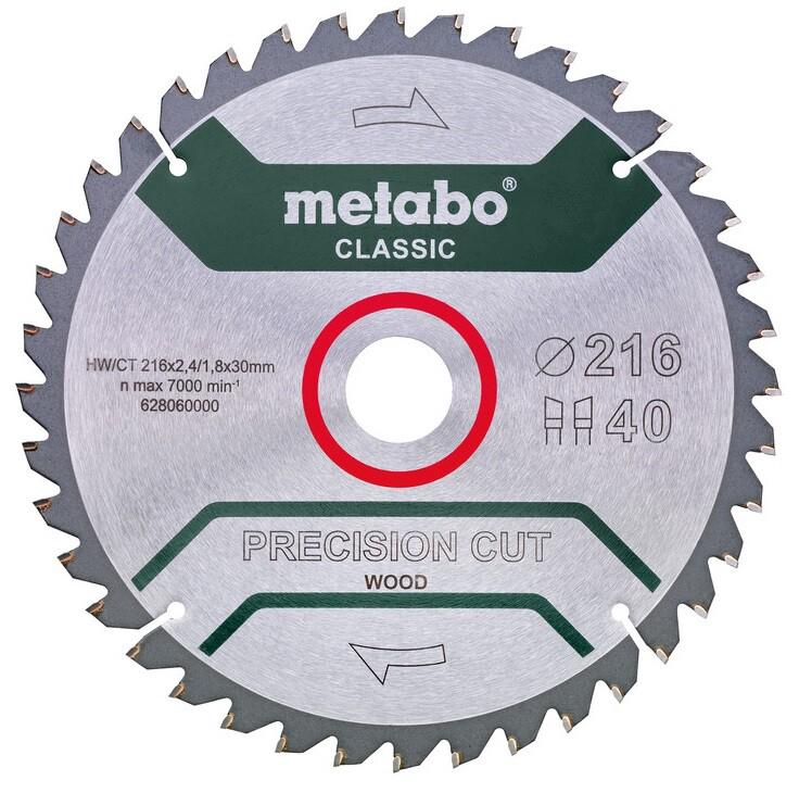 Диск пильний Metabo PrecisionCutClassic 254x30 40WZ 20 гр /B Metabo (628326000)