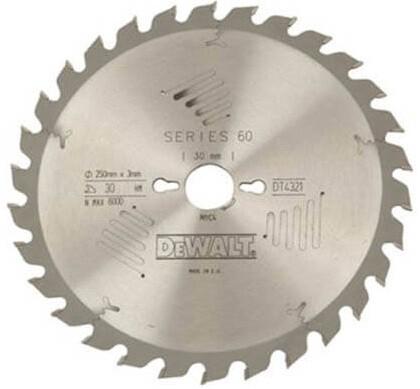 Диск пильний DeWALT 260х30мм 48 зубців універсальне! Застосування по деревіні (DT4324)