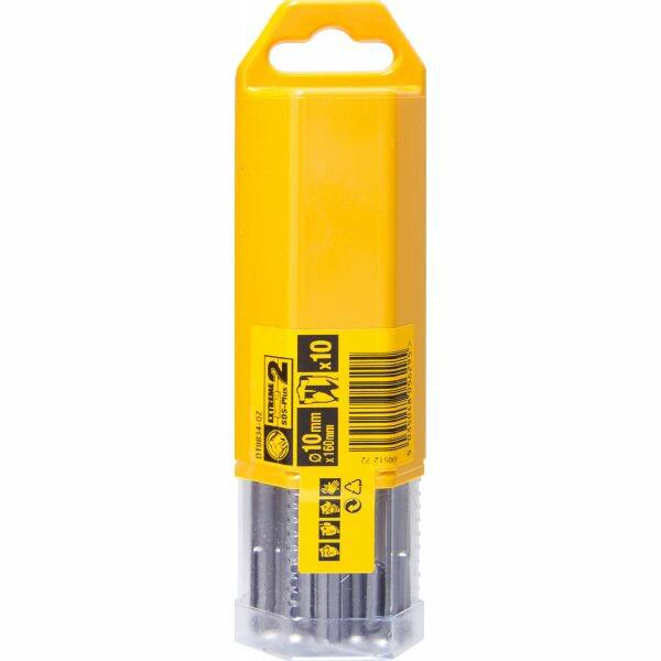 Бур DeWALT "SDS-Plus EXTREME2", 10x160x100мм, 10шт