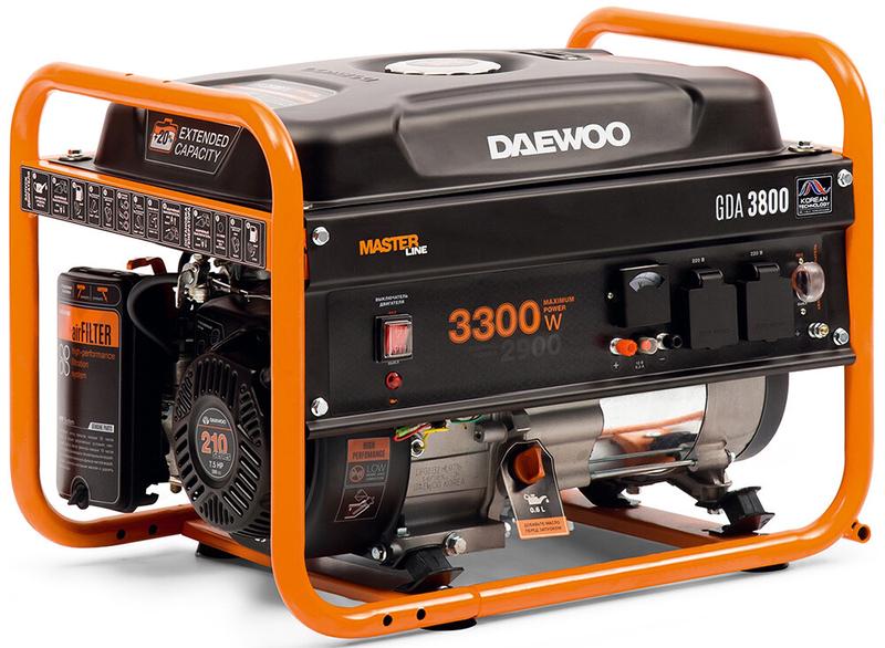 Бензиновий генератор Daewoo GDA3800