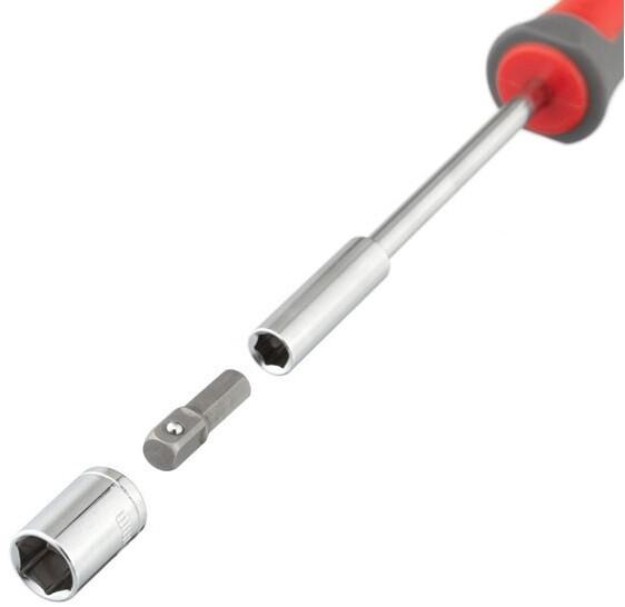 Викрутка Intertool 1/4 "100 мм з магнітним утримувачем і комплектом насадок 15 од (VT-3343)