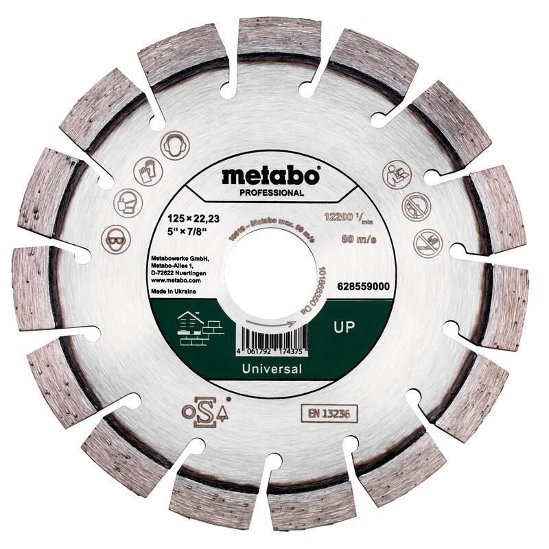 Алмазний відрізний диск 150x22,23mm, "UP", Universal "professional" Metabo 628560000