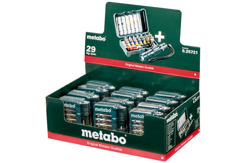 Набір біт Metabo + Ліхтарик (626721000)