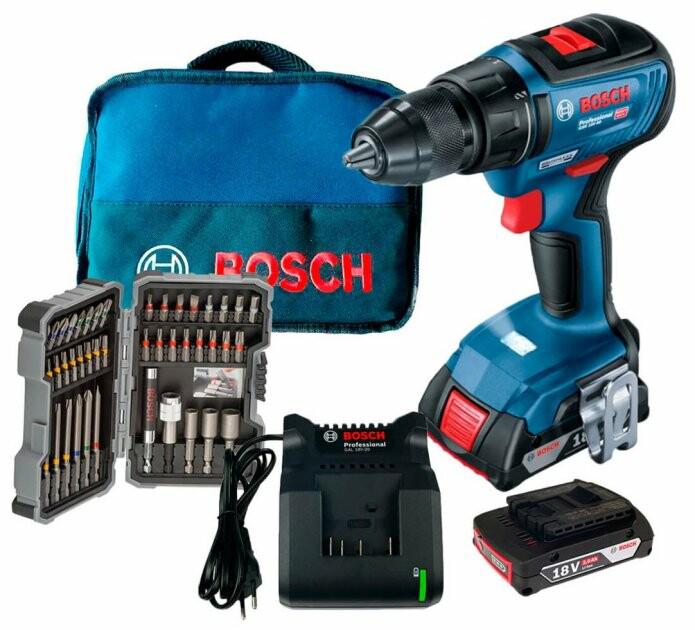 Акумуляторний дриль-шурупокрут Bosch GSR 18V-50 Set (06019H5004)