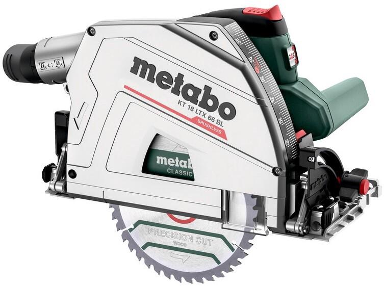 Акумуляторна погружная дискова пилка Metabo KT 18 LTX 66 BL LiHD 2x8.0 Ah АКБ, metaBOX (601866810)