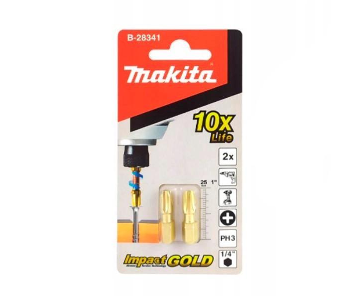 Торсіонна насадка Makita PH3 25 мм, 2 шт (B-28341)