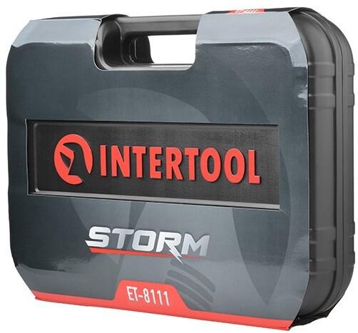 Набір інструментів Intertool STORM 1/2 "1/4" 111 од. Cr-V (ET-8111)