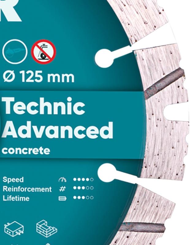 Алмазний диск Distar 1A1RSS/C3-H 125x2,2/1,4x11x22,23-10 Technic Advanced (14315347010)
