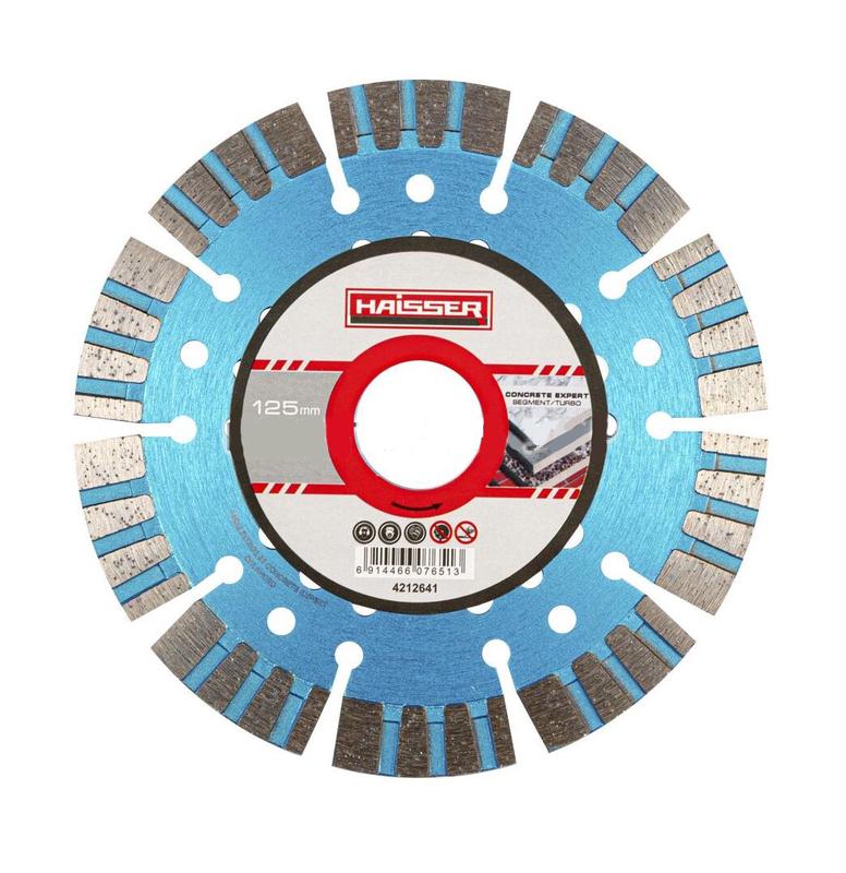 Круг алмазный Haisser Segment/Turbo CONCRETE EXPERT 125x2,2x12x22,23 (107651)