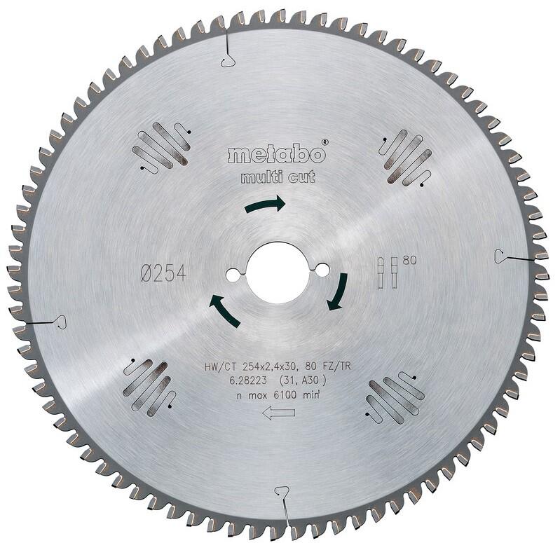 Пильний диск Metabo HW/CT 254x30 80FZ/TZ 5 (628093000)