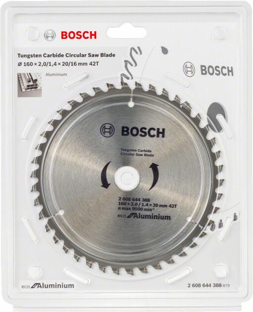Пильний диск Bosch ECO ALU / Multi 160x20 / 16 42 зуб. (2608644388)