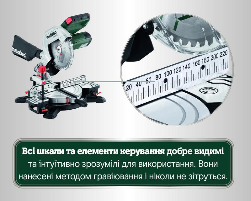 Торцювальна пила мережева Metabo KS 216 M (610216000)