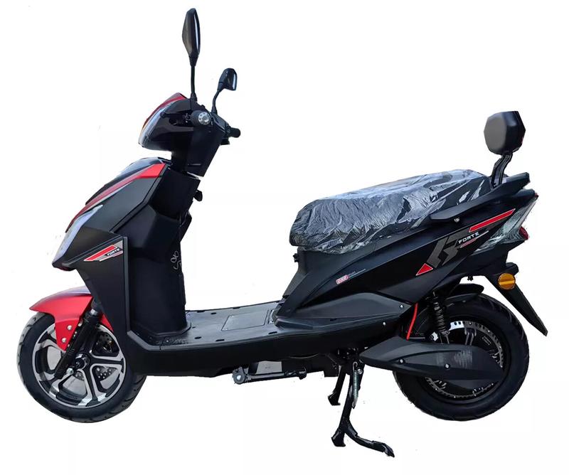 Електроскутер FORTE LEON, червоно-чорний (124084)