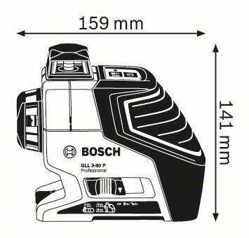 Лінійні лазери (будівник площин) Bosch GLL 3-80 P + BM1 + LR2 в L-Boxx (060106330A)