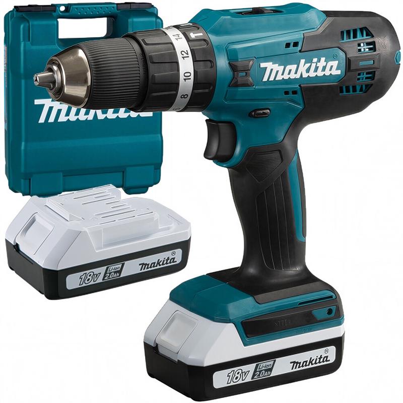 Акумуляторний ударний дриль-шурупокрут Makita HP488D006