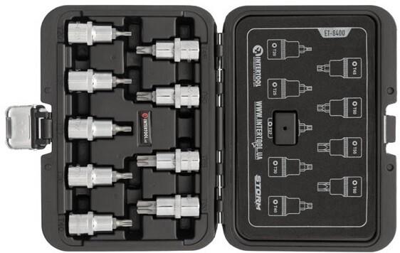 Набір біт Intertool STORM TORX 1/2 "T20-T60, 55 мм" S2 (ET-8400)