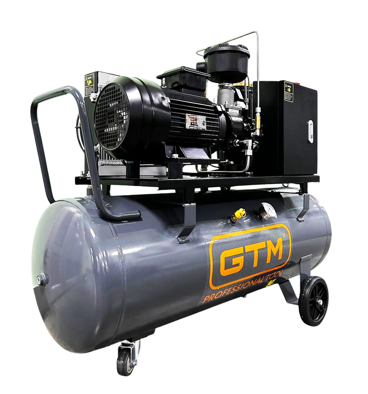 Гвинтовий повітряний компресор 150 л GTM DLG4V 380 масляний (DLG4V 380) 27292
