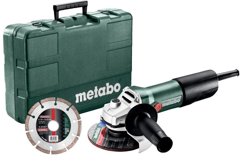Болгарка КШМ Metabo W 850-125 Set (603608540)