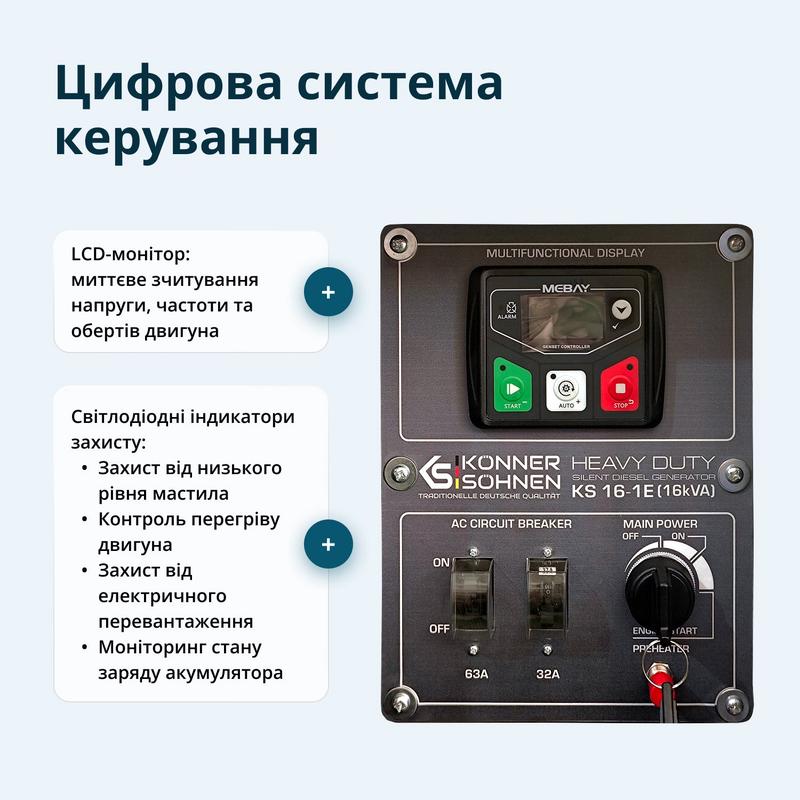 Дизельний генератор KS 16-1E