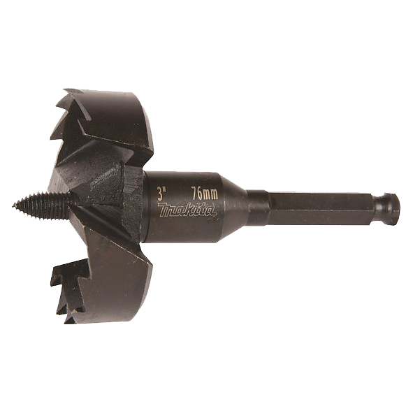 Свердло Форстнера Makita самоврізне 76 мм HEX 7/16 (D-30047)