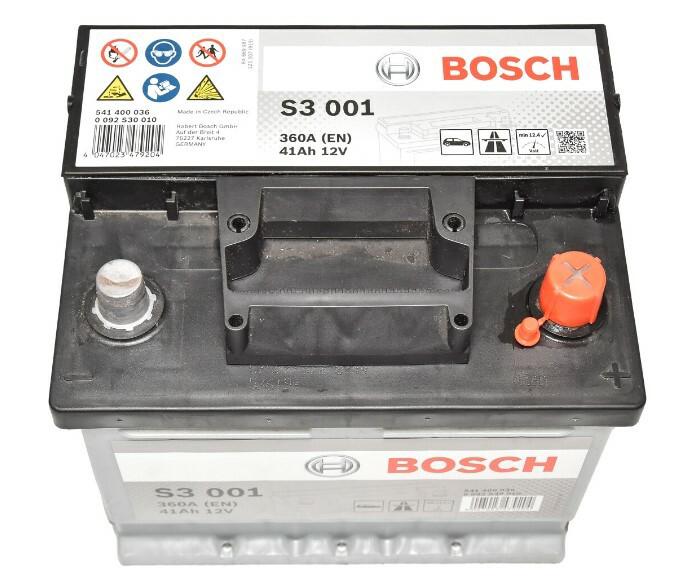 Акумулятор Bosch S3 001, 41Ah/360A (0 092 S30 010)
