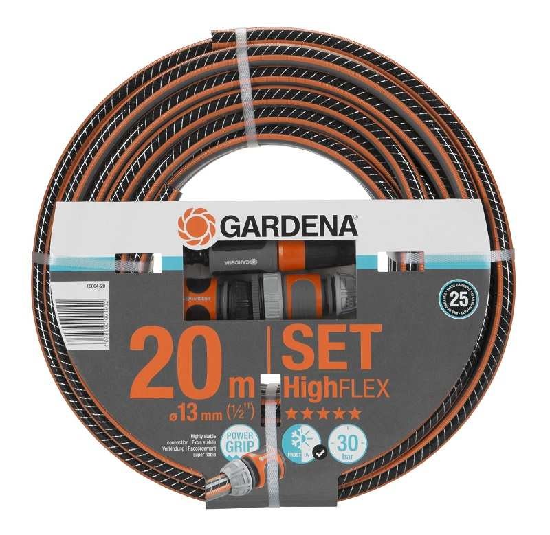 Шланг Gardena HighFlex 1/2 "х 20 м + фітинги (18064-20.000.00)