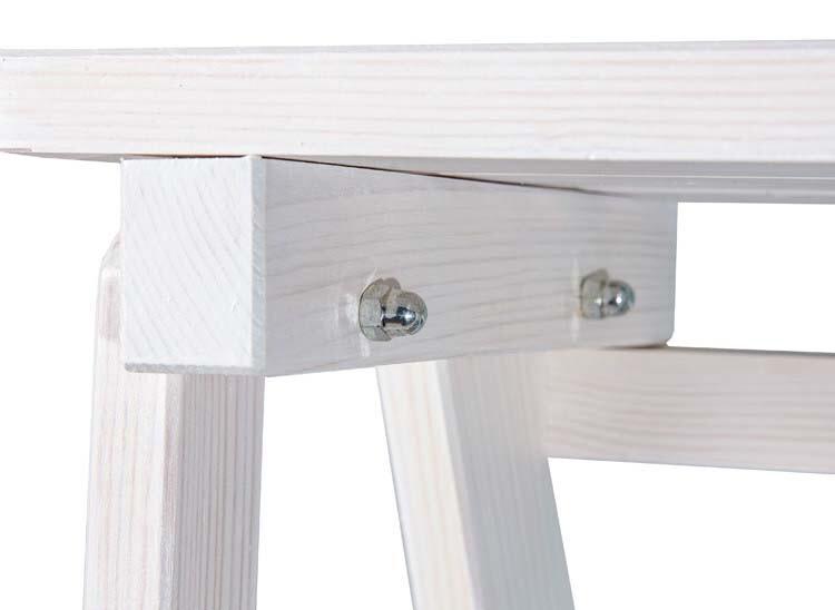 Дерев'яна драбина VIRASTAR PINE WHITE 3 ступені (WSL00102)