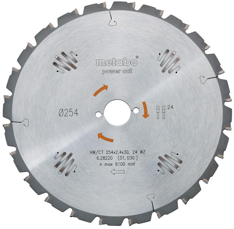 Пильний диск Metabo 230х2,6x30мм, НМ, WZ = 24 (628011000)