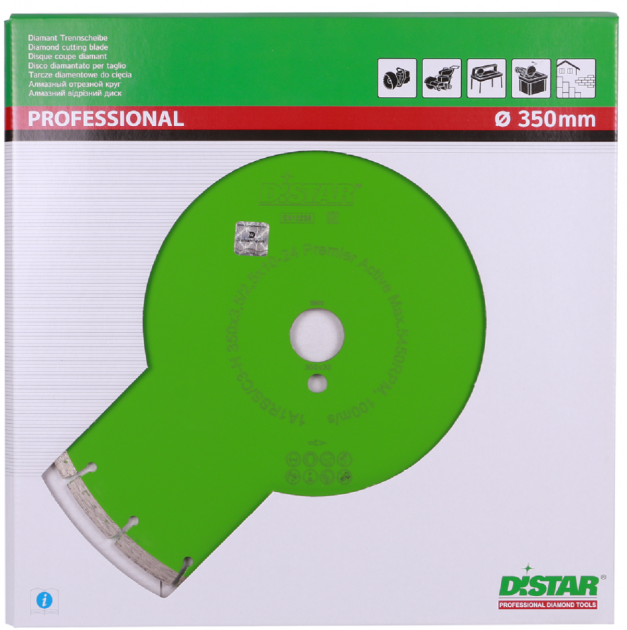 Диск алмазний відрізний Distar 1A1RSS/C3-H 350x3,5/2,5x10x32-24 Premier Active (14327060024)