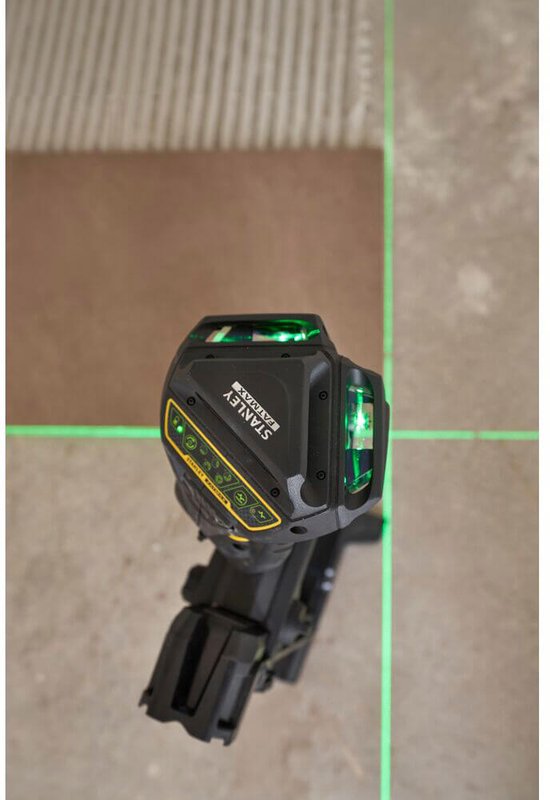 Рівень лазерний FatMax®MultilineGreen трипроменевий площинний самовирівнюючий, чемодан STANLEY FMHT1-77356