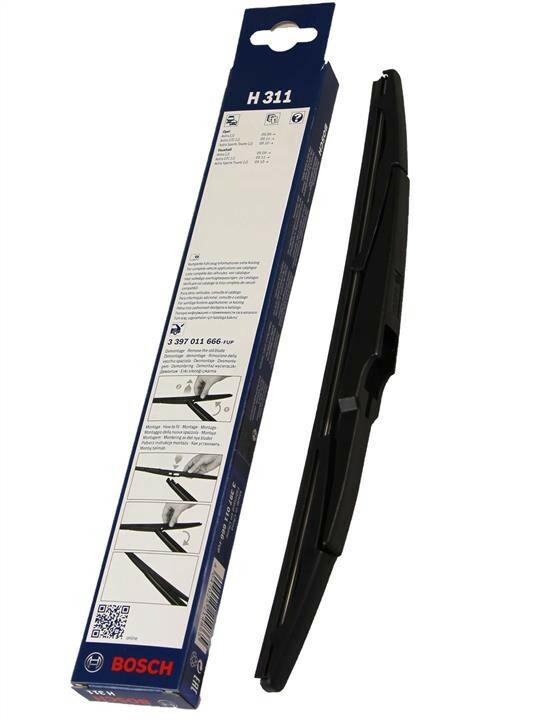 Щітка склоочисника каркасна задня Bosch Rear (H 311) 300 мм, 1 шт (3397011666)