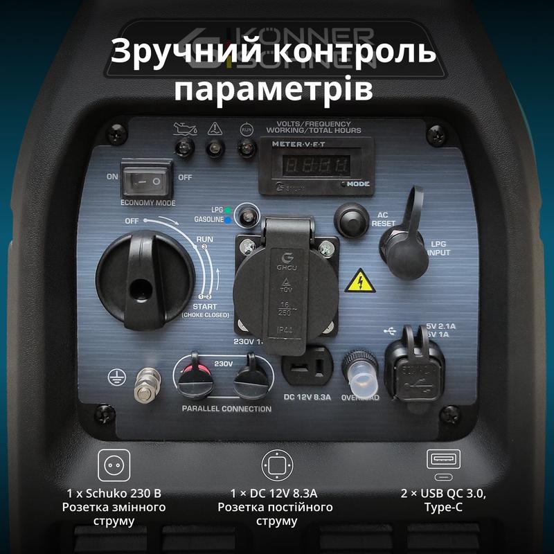 Інверторний газобензиновий генератор KS 3100iG S
