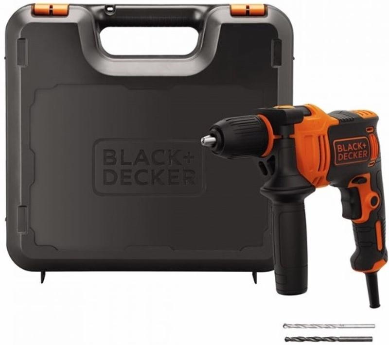 Дриль ударний Black   Decker BEH550K-QS