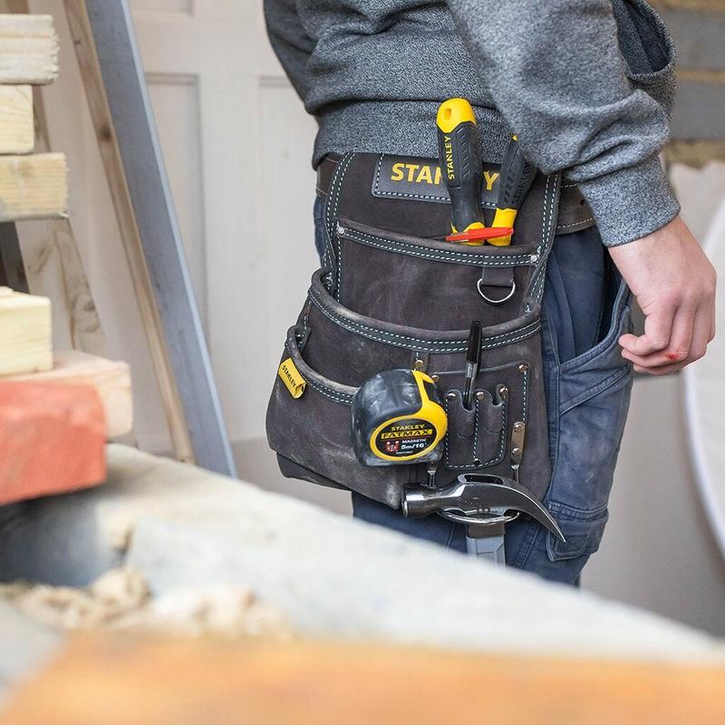 Сумка для інструменту Stanley STST1-80114, поясна з тримачем для молотка, 280х90х250 мм