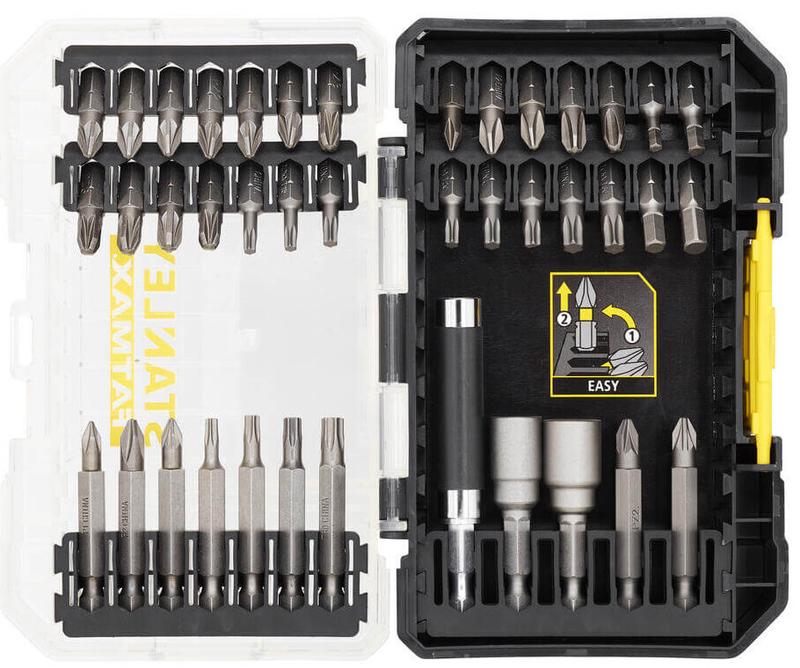 Набір біт Stanley FatMax, Phillips, Pozidriv, Torx, 2xPh, 25х50 мм, 10 шт, кейс (STA88560)
