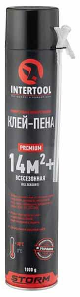 Клей-піна монтажна всесезонна Intertool 750 мл (FS-2010)