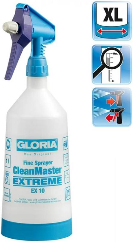 Обприскувач GLORIA 1 л CleanMaster Extreme EX10 (вісімдесят одна тисяча шістьдесят-шість)