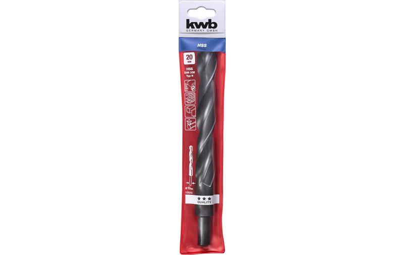 Свердло по металу KWB HSS 20.0мм зменшений хвостовик (159200)