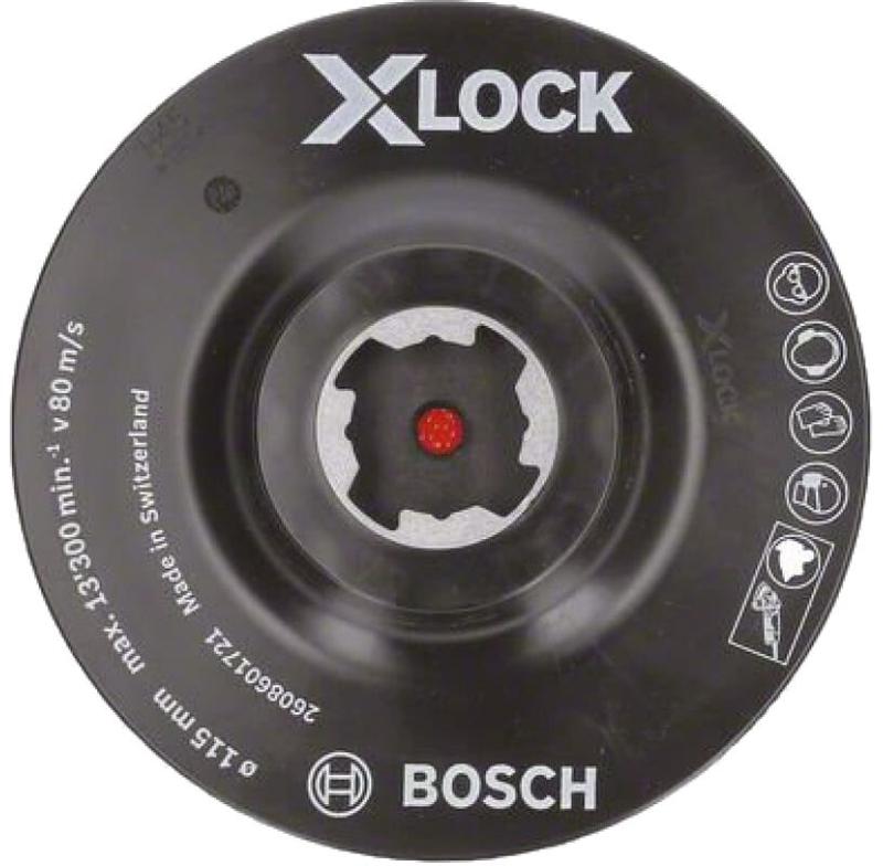 Тарілка опорна на липучці Bosch X-LOCK 115 мм (2608601721)