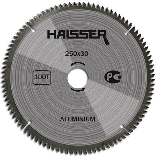 Диск пильний по алюмінію HAISSER 250х30 100 зубцями. (16496)