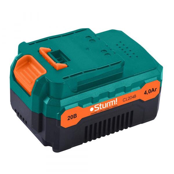 Акумулятор Li-Ion Sturm CL204B 20 В, 4.0 Ач, індикатор заряду