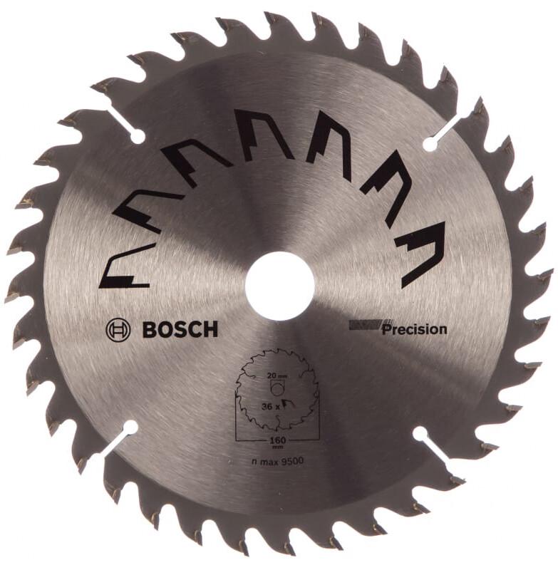 Циркулярний диск Bosch PRECISION 160x20 мм, 36 зубів (2609256856)