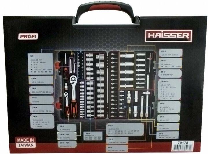 Набір інструментів Haisser 1/4 "1/2" 108 шт (70178)