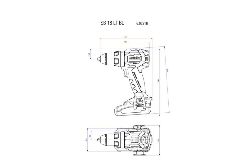 Набір Metabo Combo Set 2.1.10 18 V BL LiHD + SBLTBL + SSW400BL (685060000)
