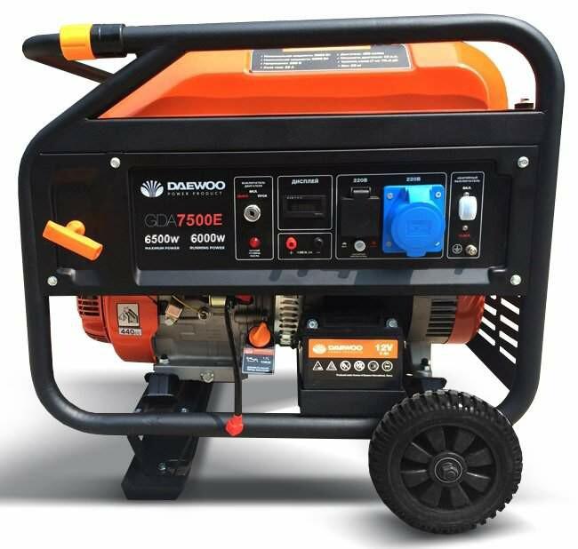 Бензиновий генератор DAEWOO GDA7500E (Expert)