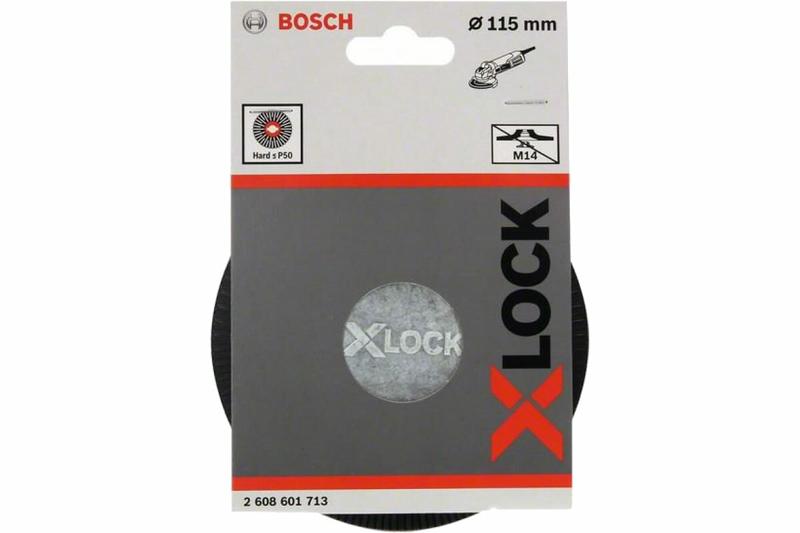 Тарілка опорна із затискачем Bosch X-LOCK жорстка 115 мм (2608601713)